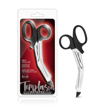 Blush Temptasia Bondage Safety Scissors Black - Not Very Vanilla