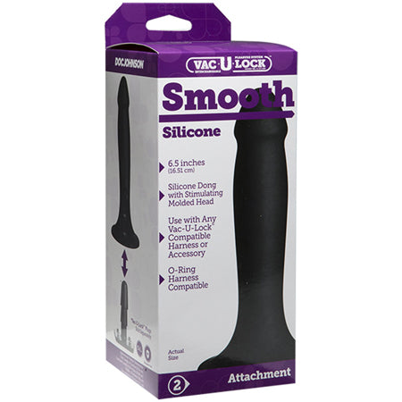 Vac-U-Lock Smooth Silicone Black - Not Very Vanilla