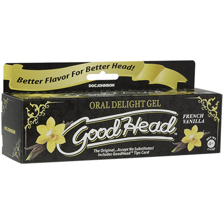 GoodHead Oral Delight Gel 4 oz Tube French Vanilla - Not Very Vanilla