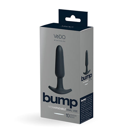 VeDO Bump Rechargeable Anal Vibe - Just Black - Not Very Vanilla