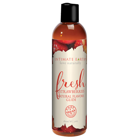 Intimate Earth Fresh Strawberries Pleasure Glide 60 ml/2 oz - Not Very Vanilla