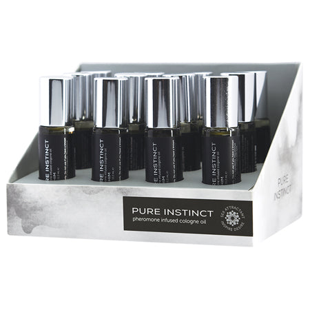 Pure Instinct Pheromone Cologne Oil For Him Roll On 0.34oz Display of 12 - Not Very Vanilla