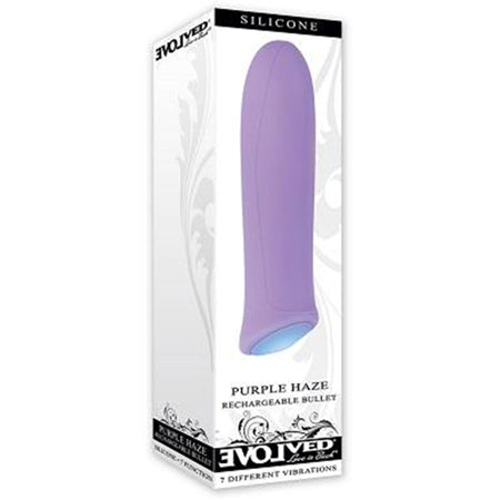 Evolved Purple Haze Rechargeable Silicone Bullet Vibrator - Not Very Vanilla