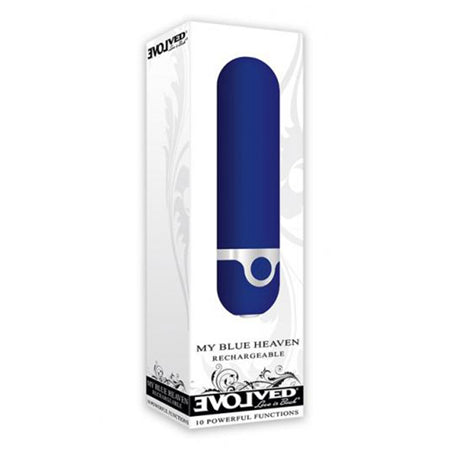 Evolved My Blue Heaven Rechargeable Bullet Vibrator Blue - Not Very Vanilla