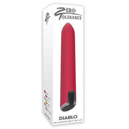 Zero Tolerance Diablo Rechargeable Bullet Vibrator Red - Not Very Vanilla