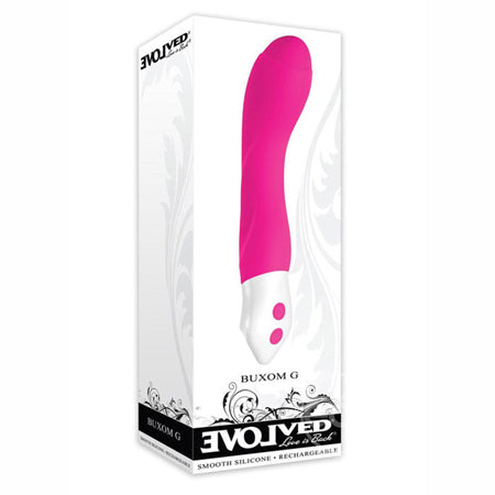 Evolved Buxom G Rechargeable Silicone G-Spot Vibrator Pink - Not Very Vanilla