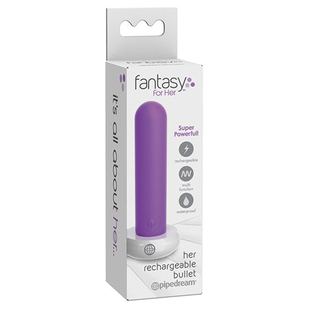 Pipedream Fantasy For Her Her Rechargeable Bullet Vibrator Purple - Not Very Vanilla