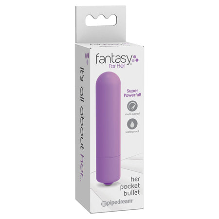 Pipedream Fantasy For Her Her Pocket Bullet Multi-Speed Vibrator Purple - Not Very Vanilla