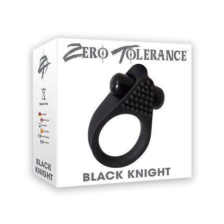 Zero Tolerance Black Knight Vibrating Cockring Black - Not Very Vanilla