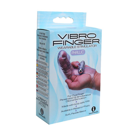 The 9's VibroFinger Phallic Finger Massager Purple - Not Very Vanilla