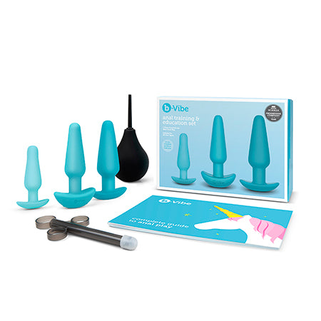 b-Vibe 7-Piece Anal Training & Education Set Teal - Not Very Vanilla