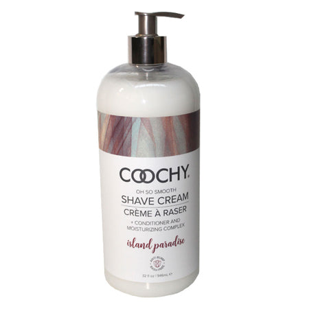 Coochy Shave Cream Island Paradise 32oz - Not Very Vanilla