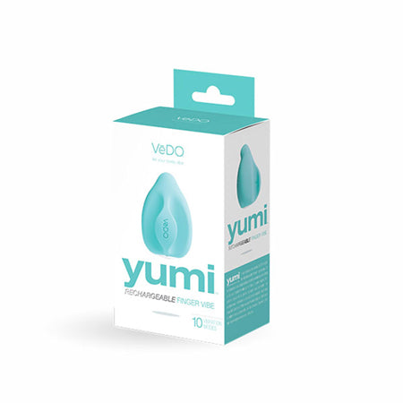 VeDO Yumi Rechargeable Finger Vibe - Tease Me Turquoise - Not Very Vanilla