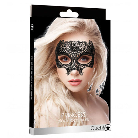 Ouch! Princess Lace Eye Mask Black - Not Very Vanilla