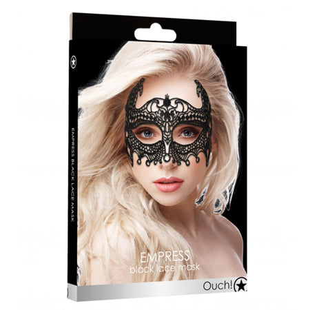 Ouch! Empress Lace Eye Mask Black - Not Very Vanilla