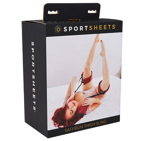 Sportsheets Saffron Adjustable Thigh Sling Position Support Red/Black - Not Very Vanilla