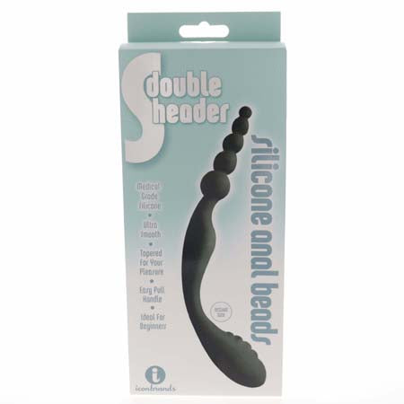 The 9's S-Double Header Double Ended Silicone Anal Beads - Not Very Vanilla