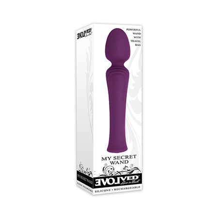 Evolved My Secret Wand Rechargeable Silicone Wand Vibrator Purple - Not Very Vanilla