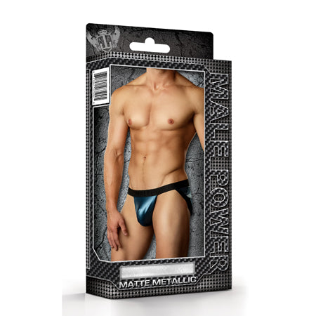 Male Power Matte Metallic Panel Jock Blue LX - Not Very Vanilla