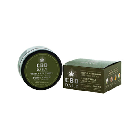 Earthly Body CBD Daily Intensive Cream Triple Strength (Mint Scent) 1.7oz - Not Very Vanilla