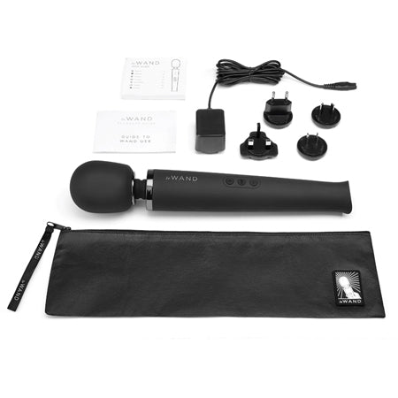 Le Wand Rechargeable Massager Black - Not Very Vanilla