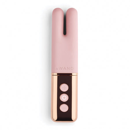 Le Wand Chrome Deux Rechargeable Silicone Mini Vibrator Rose Gold - Not Very Vanilla