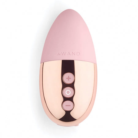 Le Wand Chrome Point Rechargeable Silicone Mini Vibrator Rose Gold - Not Very Vanilla