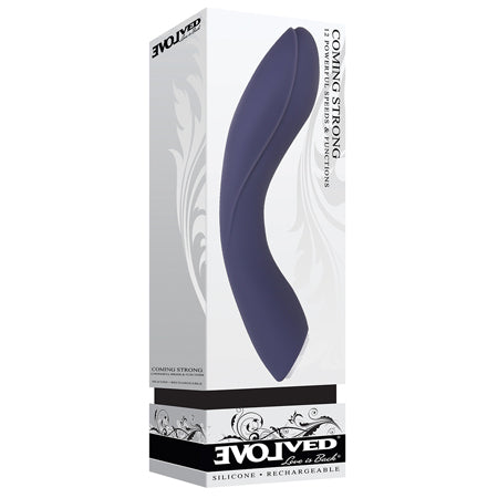 Evolved Coming Strong Rechargeable Silicone G-Spot Vibrator Purple - Not Very Vanilla