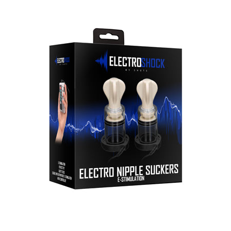 Shots ElectroShock Remote-Controlled E-Stimulation Nipple Suckers White - Not Very Vanilla