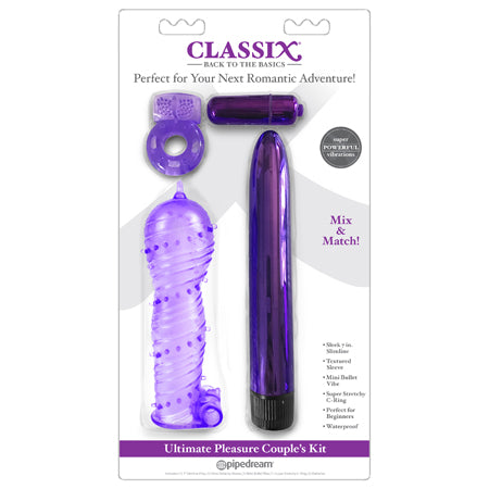 Pipedream Classix 4-Piece Ultimate Pleasure Couple's Kit Purple - Not Very Vanilla