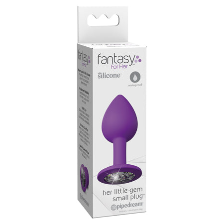 Pipedream Fantasy For Her Silicone Her Little Gem Small Plug Purple - Not Very Vanilla