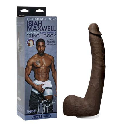 Signature Cocks Isiah Maxwell 10 Inch ULTRASKYN Cock Chocolate - Not Very Vanilla