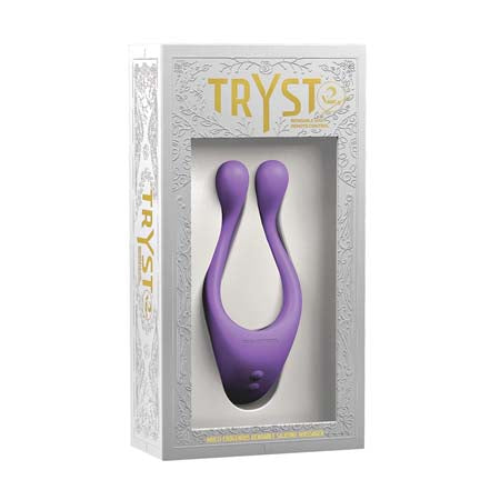 TRYST V2 Bendable Multi Erogenous Zone Massager with Remote- Purple - Not Very Vanilla