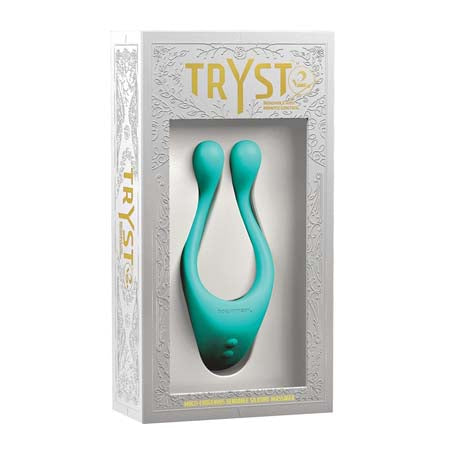 TRYST V2 Bendable Multi Erogenous Zone Massager with Remote Mint - Not Very Vanilla