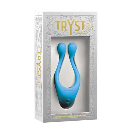 TRYST V2 Bendable Multi Erogenous Zone Massager with Remote Teal - Not Very Vanilla