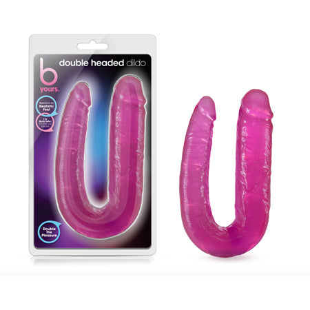 Blush B Yours Double Headed Dildo 18 in. Pink - Not Very Vanilla