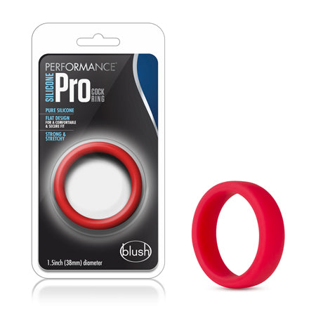 Blush Performance Silicone Go Pro Cock Ring Red - Not Very Vanilla