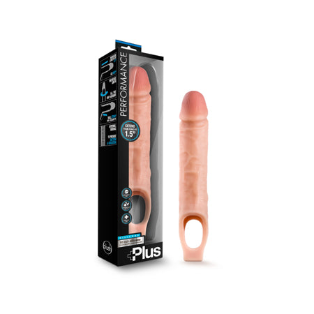 Blush Performance Plus 10 in. Silicone Cock Sheath Penis Extender Sling Beige - Not Very Vanilla