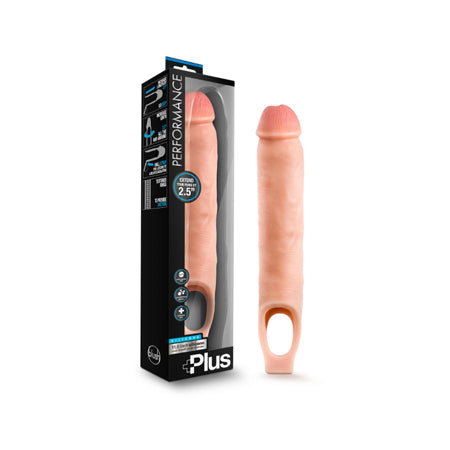 Blush Performance Plus 11.5 in. Silicone Cock Sheath Penis Extender Sling Beige - Not Very Vanilla