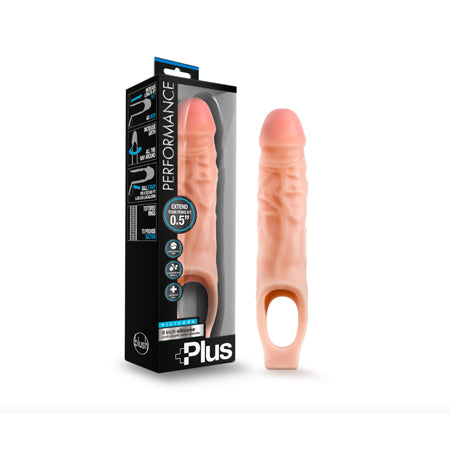 Blush Performance Plus 9 in. Silicone Cock Sheath Penis Extender Sling Beige - Not Very Vanilla