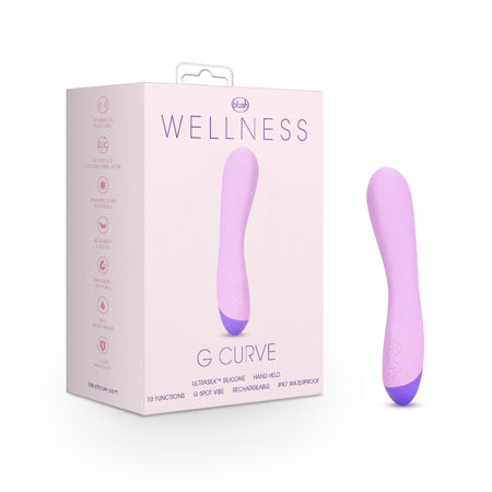 Blush Wellness G Curve Rechargeable Silicone G-Spot Vibrator Purple - Not Very Vanilla