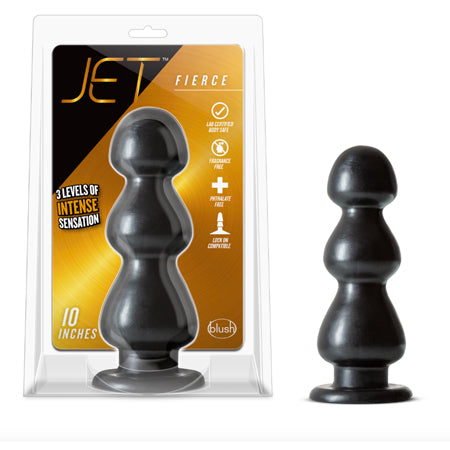 Blush Jet Fierce 10 in. Anal Plug Carbon Metallic Black - Not Very Vanilla