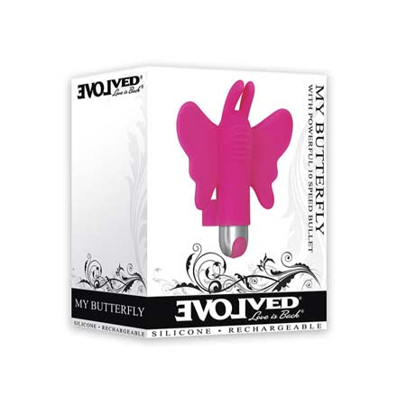 Evolved My Butterfly Rechargeable Remote-Controlled Silicone Finger Vibrator Pink - Not Very Vanilla