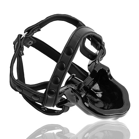 WATERSPORT strap-on gag, black - Not Very Vanilla