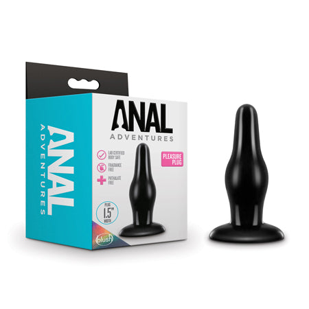 Blush Anal Adventures Pleasure Plug Black - Not Very Vanilla