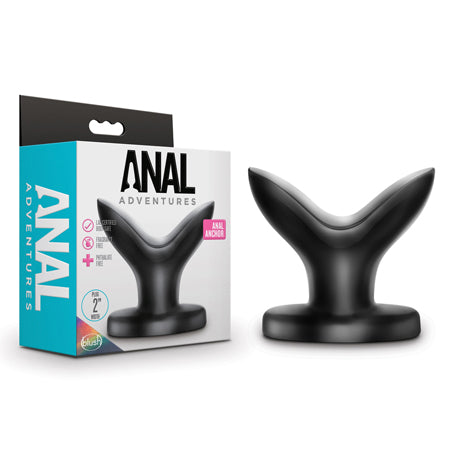 Blush Anal Adventures Anal Anchor Expanding Plug Black - Not Very Vanilla