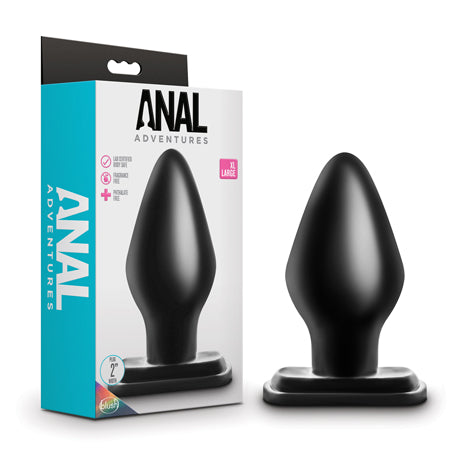 Blush Anal Adventures XL Plug Black - Not Very Vanilla