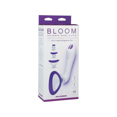 Bloom - Intimate Body Pump - Automatic - Vibrating - Rechargeable Purple/White - Not Very Vanilla