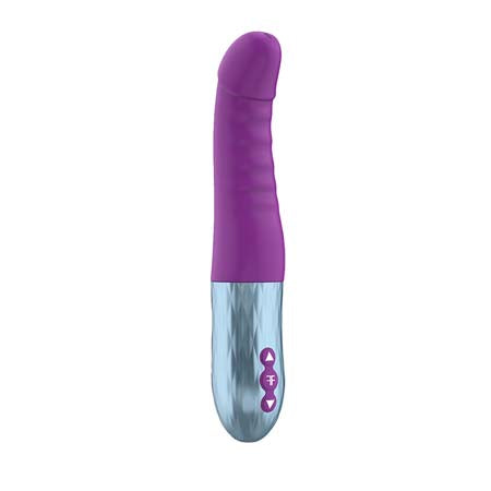 FemmeFunn Cadenza Rechargeable Silicone Thrusting G-Spot Vibrator Purple - Not Very Vanilla