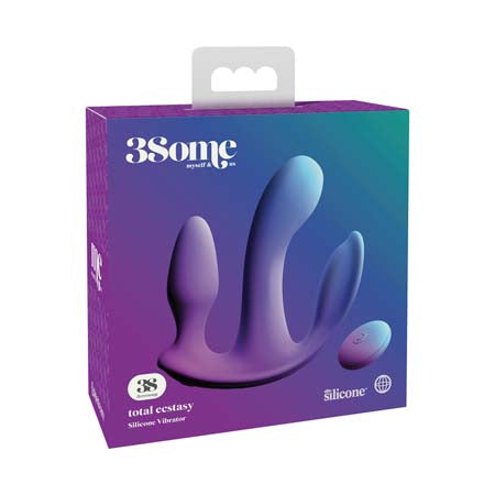 Pipedream 3Some Total Ecstasy Triple Stimulation Silicone Vibrator Purple - Not Very Vanilla